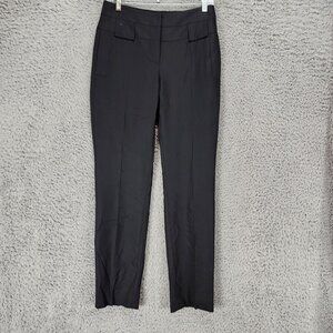 Msiamo Pants Womens 6 Black Virgin Wool Blend Mid Rise Dress Trousers *NWT*